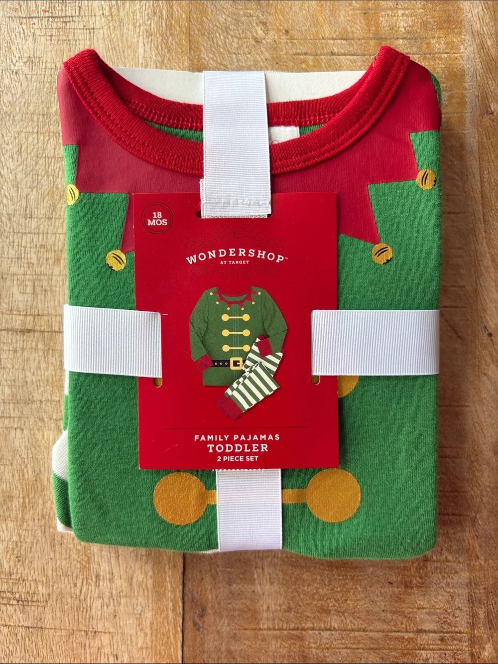 NWT Wondershop Toddler Elf Pajama Set 18m